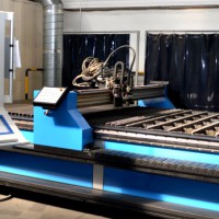 Plasma cutting centre type PZ-RPC 6020, controlled by a network control system