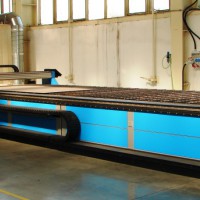 Plasma cutting centre type PZ-RPC 6020, controlled by a network control system
